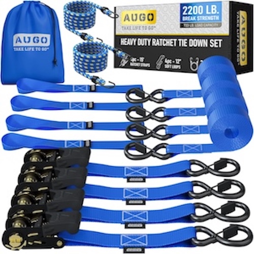 Ratchet Straps for organized storage
