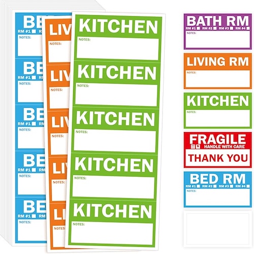 Moving Labels for organized storage